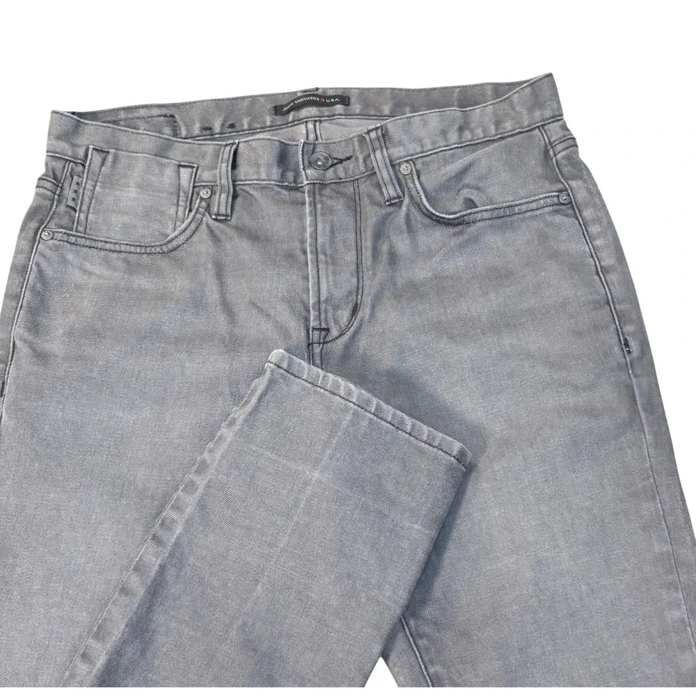 John Varvatos USA bowery Slim Straight Jeans men's 30x30 Grey Faded Wash
